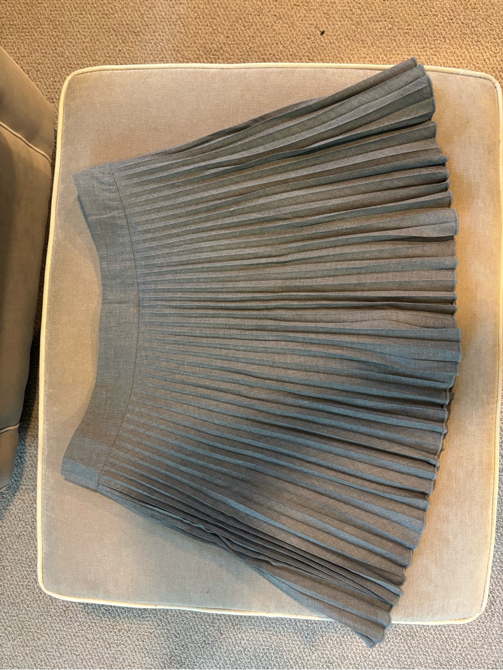 H&M Dark Grey Pleated Skater Skirt